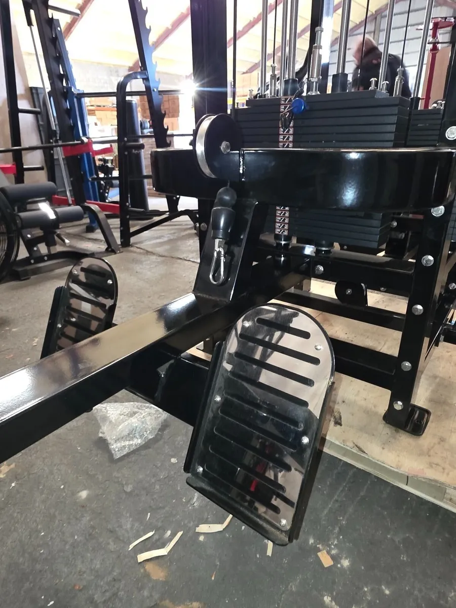 4 Station Multi Gym Cable Machine Lat Pull Low Row - Image 4