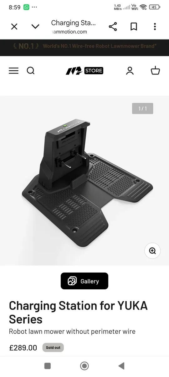 Mammotion Yuka charging station - Image 1
