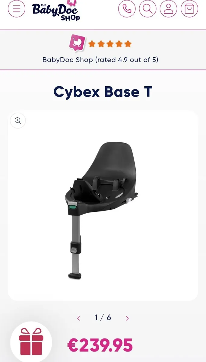 Latest Cybex I size Cloud T plus car seat isofix - Image 2