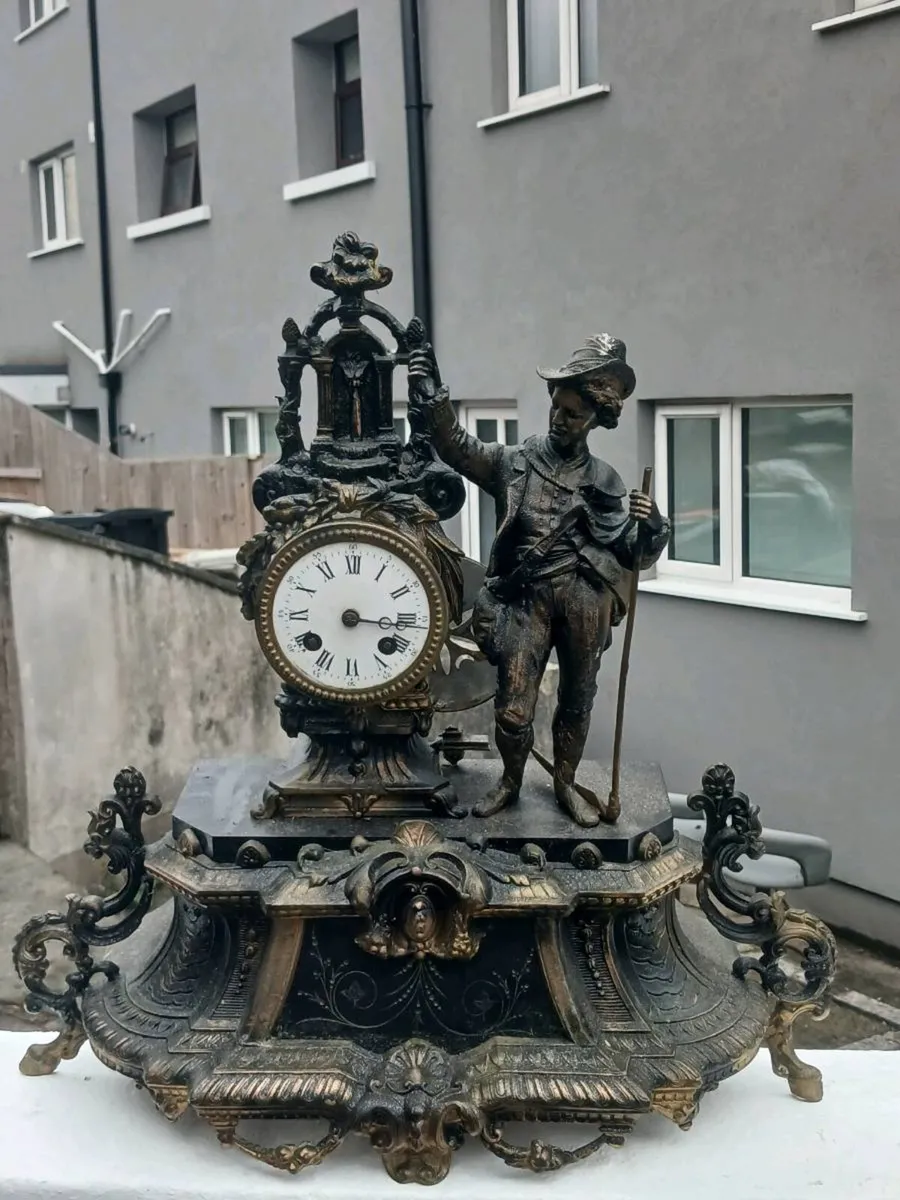 Antique 19th Century French Figural Mantel Clock –