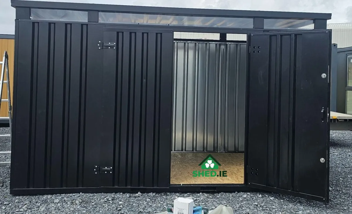 2m×4m (6.6ft × 13.1ft) CUBE Heavy Duty Steel Shed - Image 3