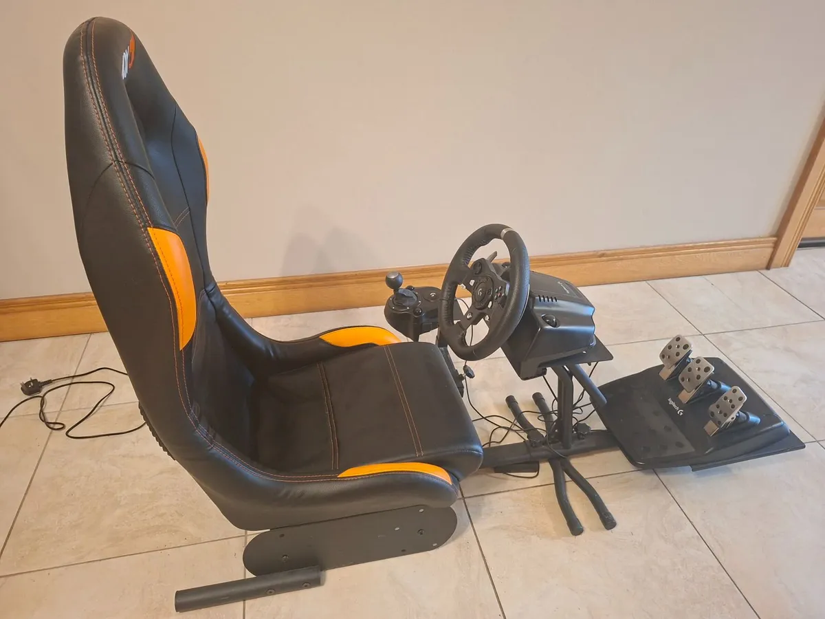 ADX Gaming Chair with steering wheel & Gear stick - Image 1