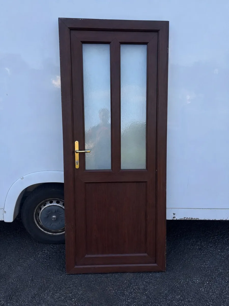 🌟 UPVC Brown Single Back Door 🌟 - Image 1
