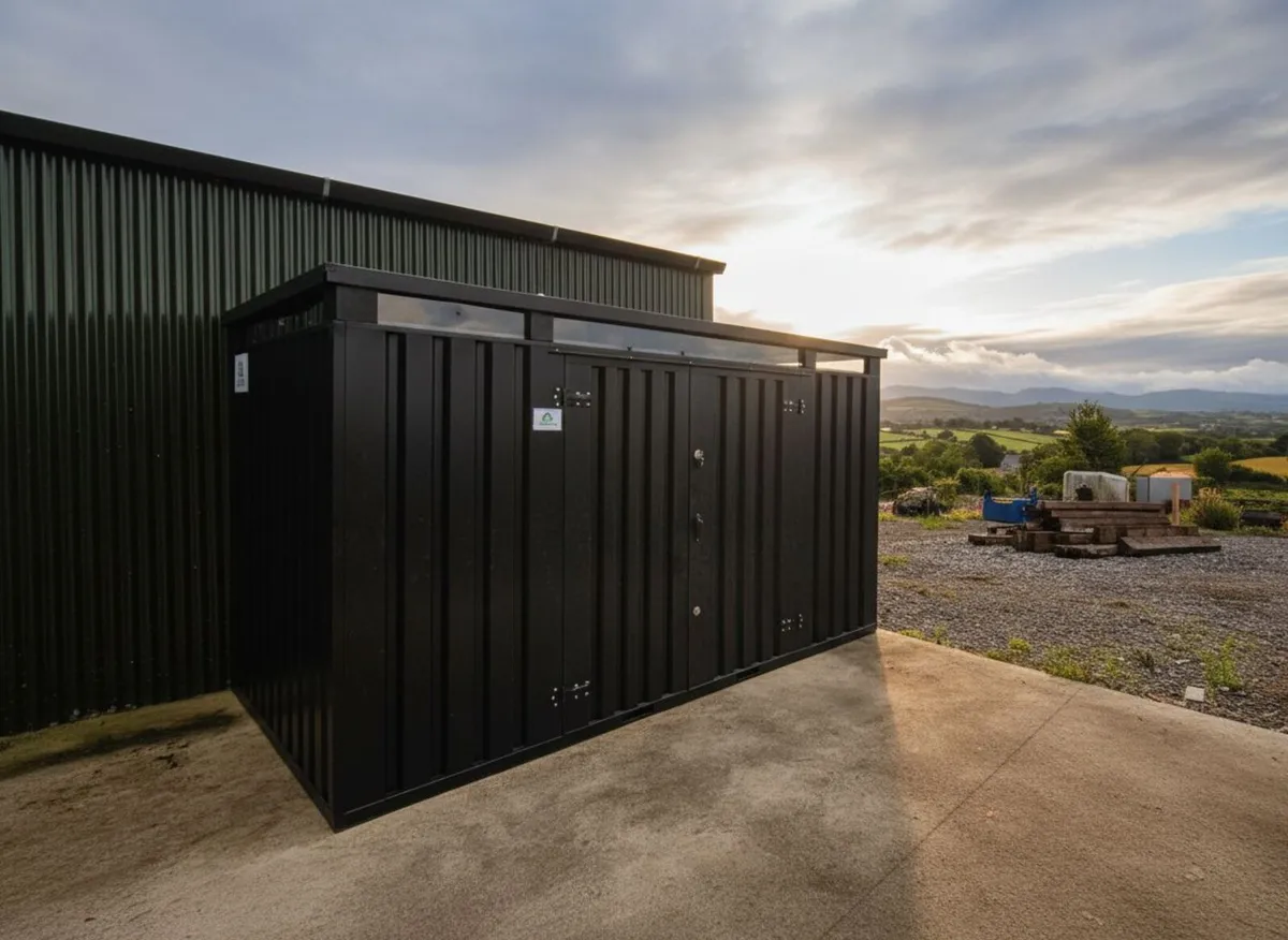 2m×4m (6.6ft × 13.1ft) CUBE Heavy Duty Steel Shed - Image 1
