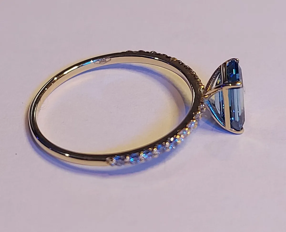 14k Gold ring with 1.32 ct Lab-Grown Diamond IGI - Image 4