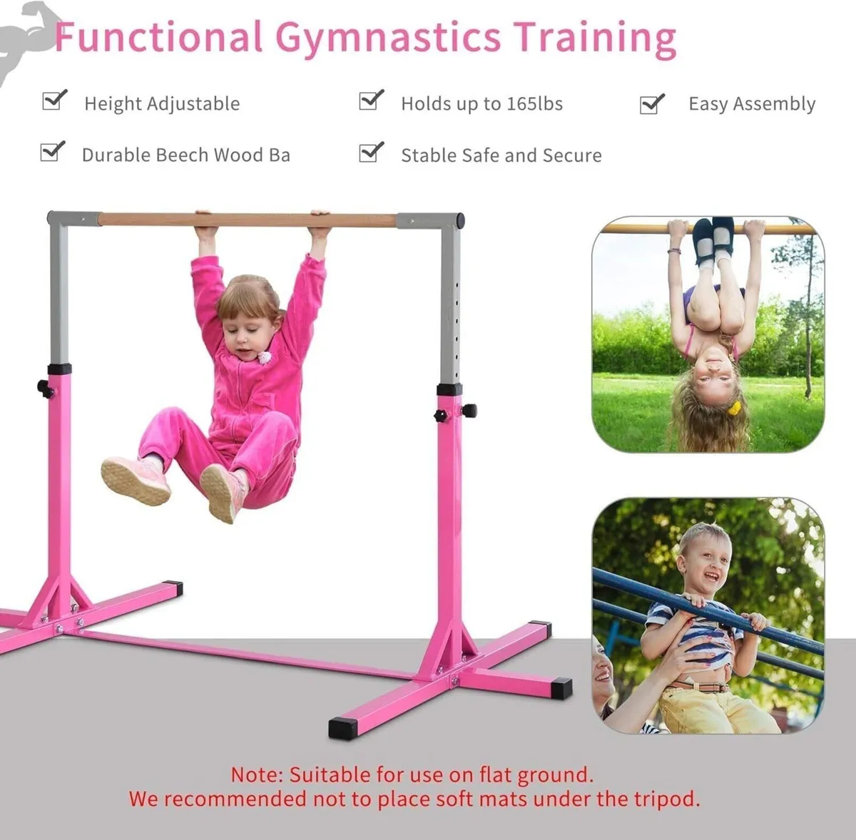 Adjustable Kids Gymnastics Training Bar 150–200cm - Image 4