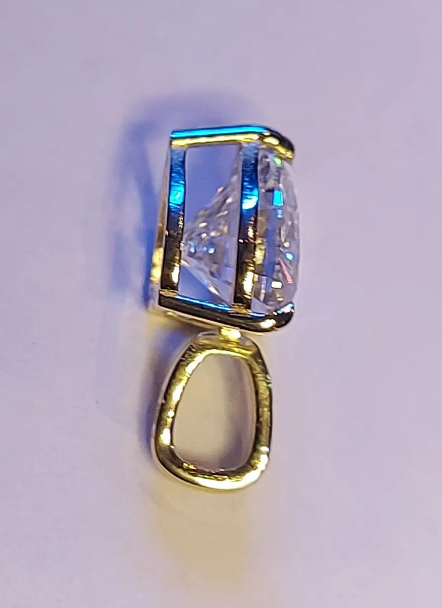 1.04ct Labgrown-Diamond 14K Gold Pendant IGI - Image 3