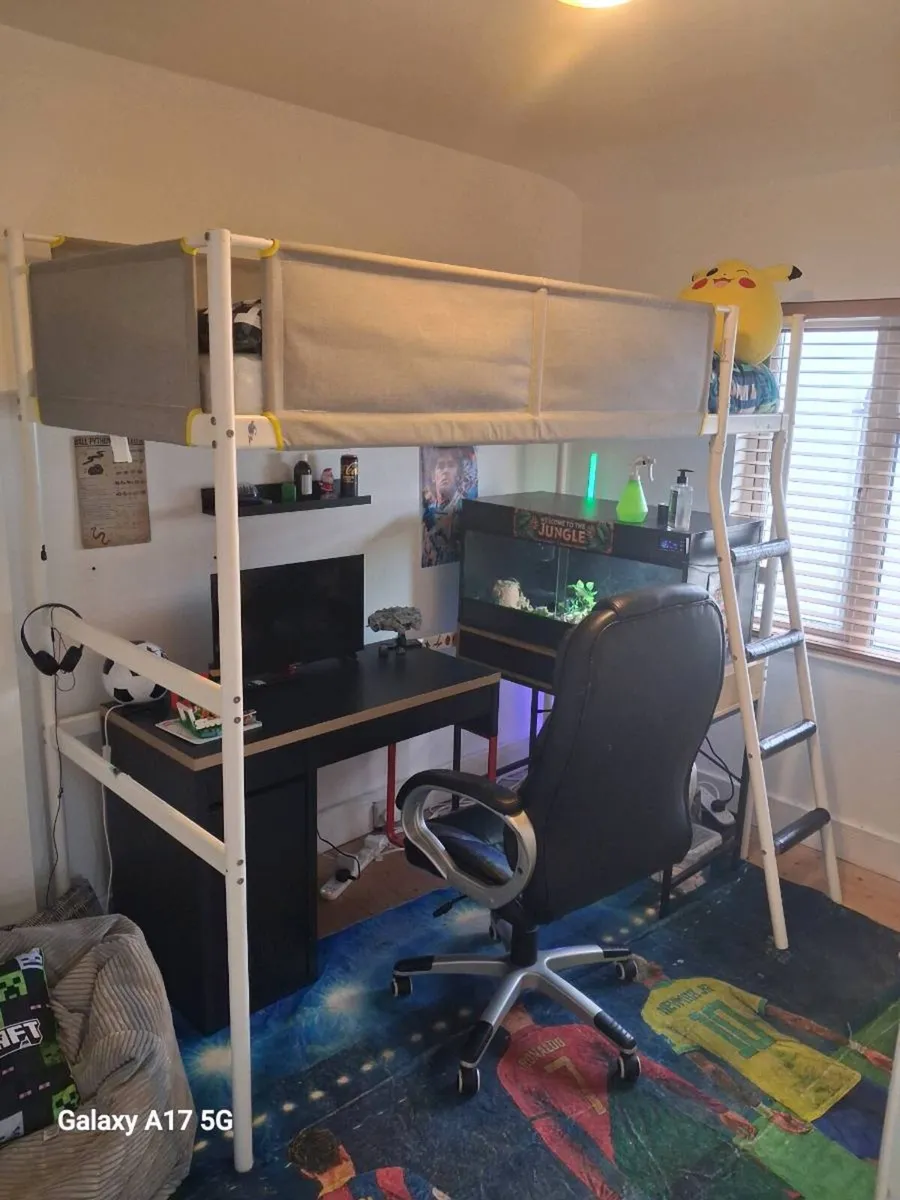 LOFT BED AND MATRESS - Image 1