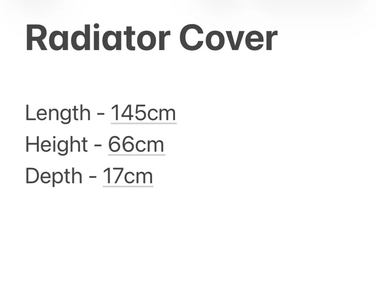 Cream console style radiator cover - Image 4