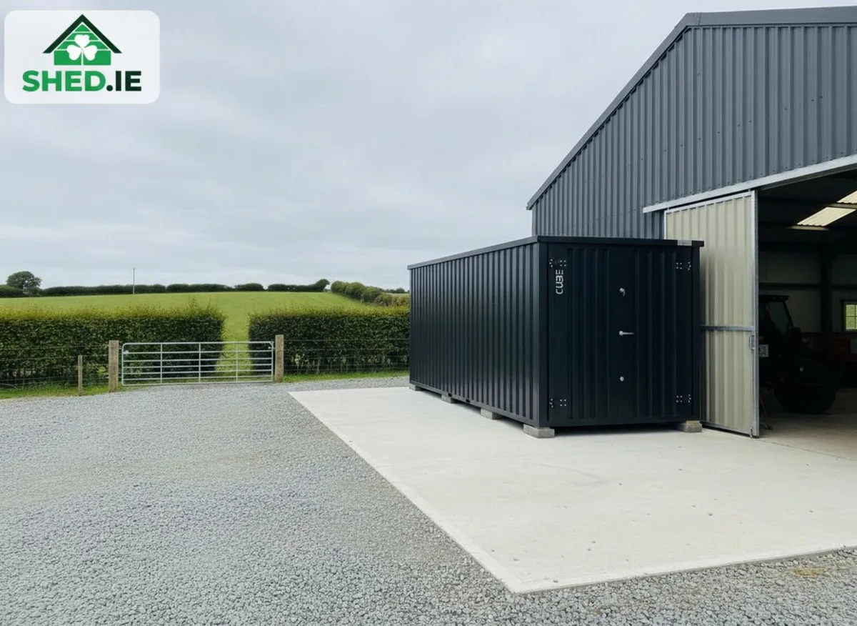 2m×6m (6.6ft × 19.7ft) CUBE Heavy Duty Steel Shed - Image 1