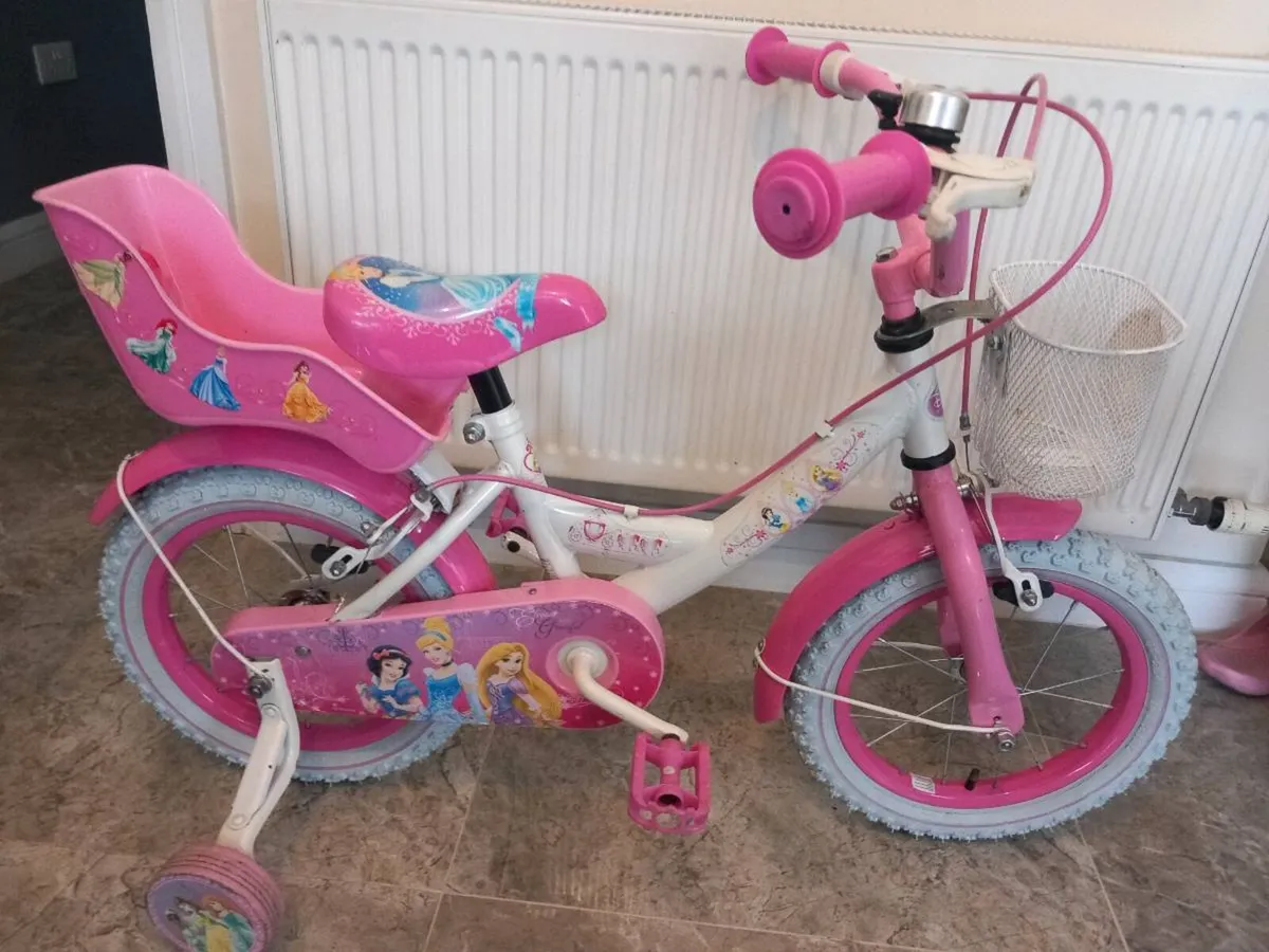 Kids Disney Princess bike size 14 inch wheels - Image 1