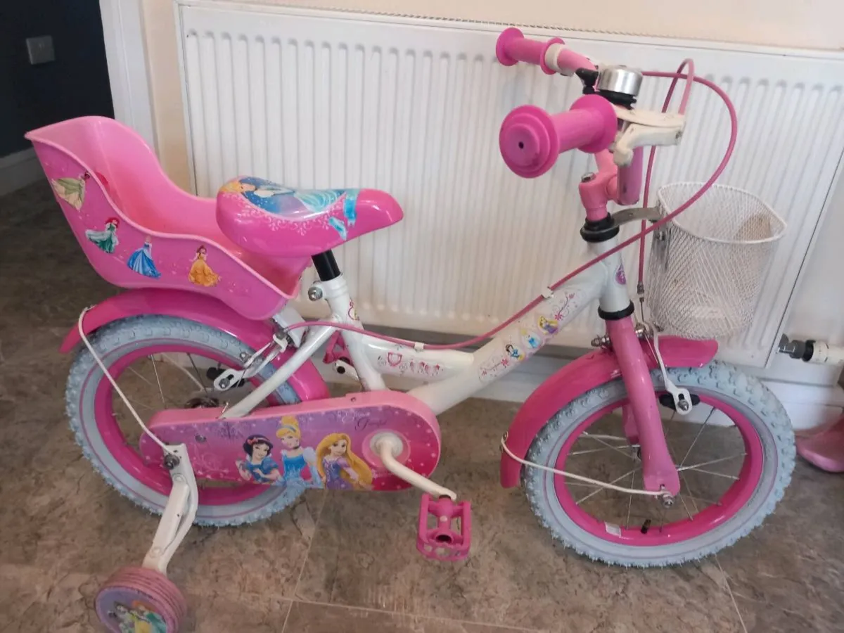 Kids Disney Princess bike size 14 inch wheels - Image 2