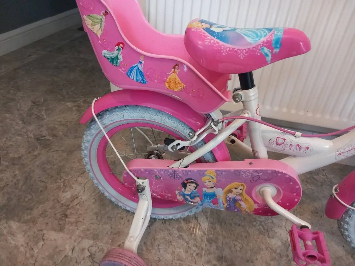 Kids Disney Princess bike size 14 inch wheels - Image 3