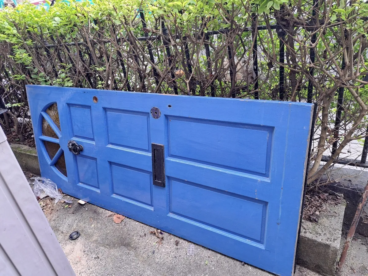 Solid wood front door