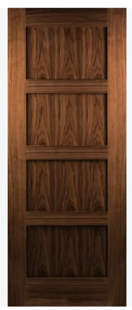 Brand new oak and walnut doors - Image 1