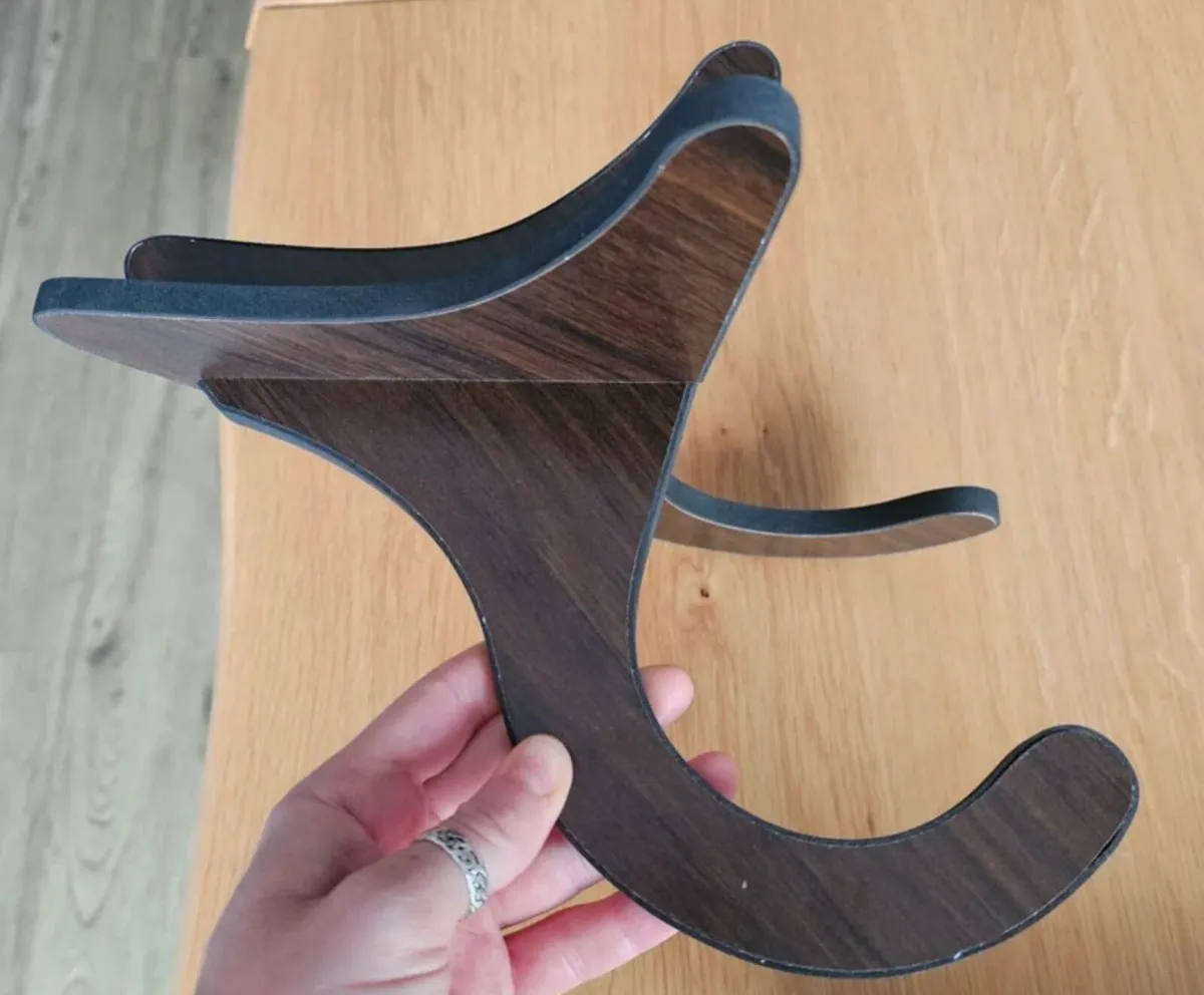 Beautiful wooden instrument ukelele stand, holder - Image 3