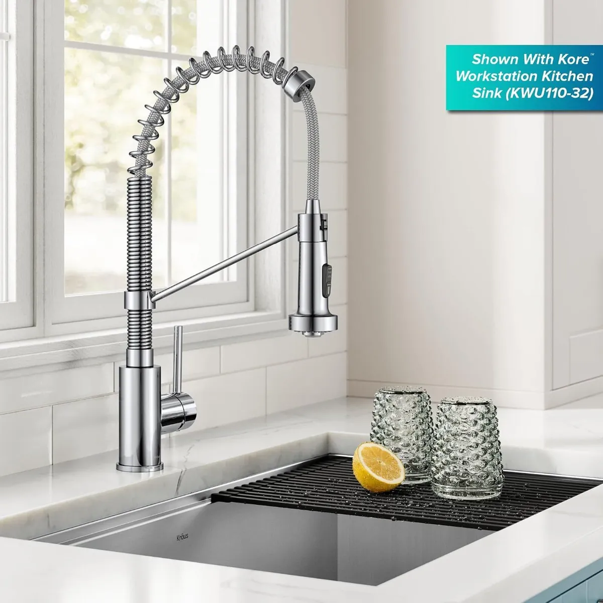 Bolden 18-Inch Commercial Kitchen Faucet - Image 4