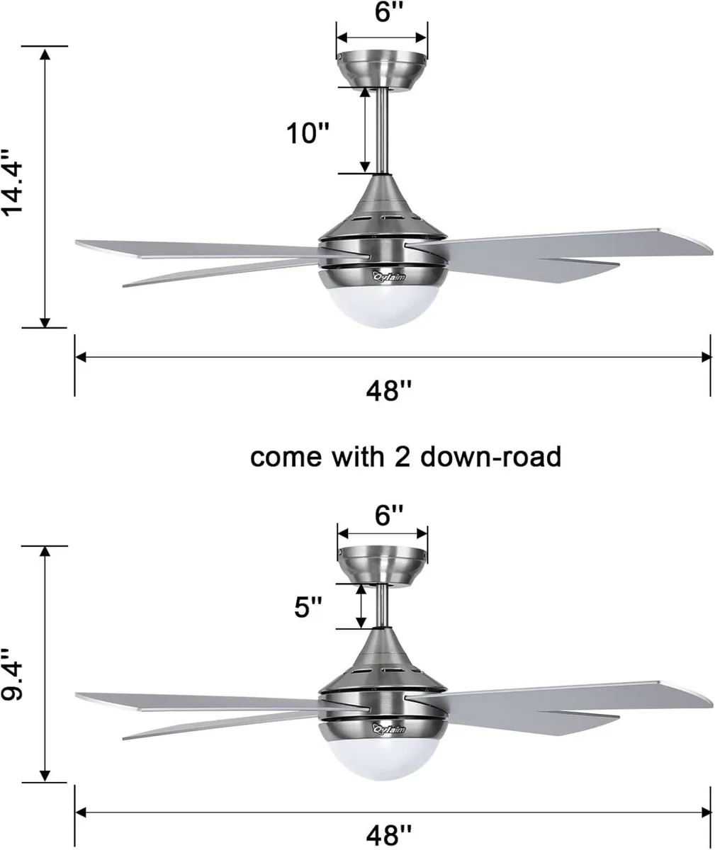 Ceiling Fans with Lights and Remote - Image 3