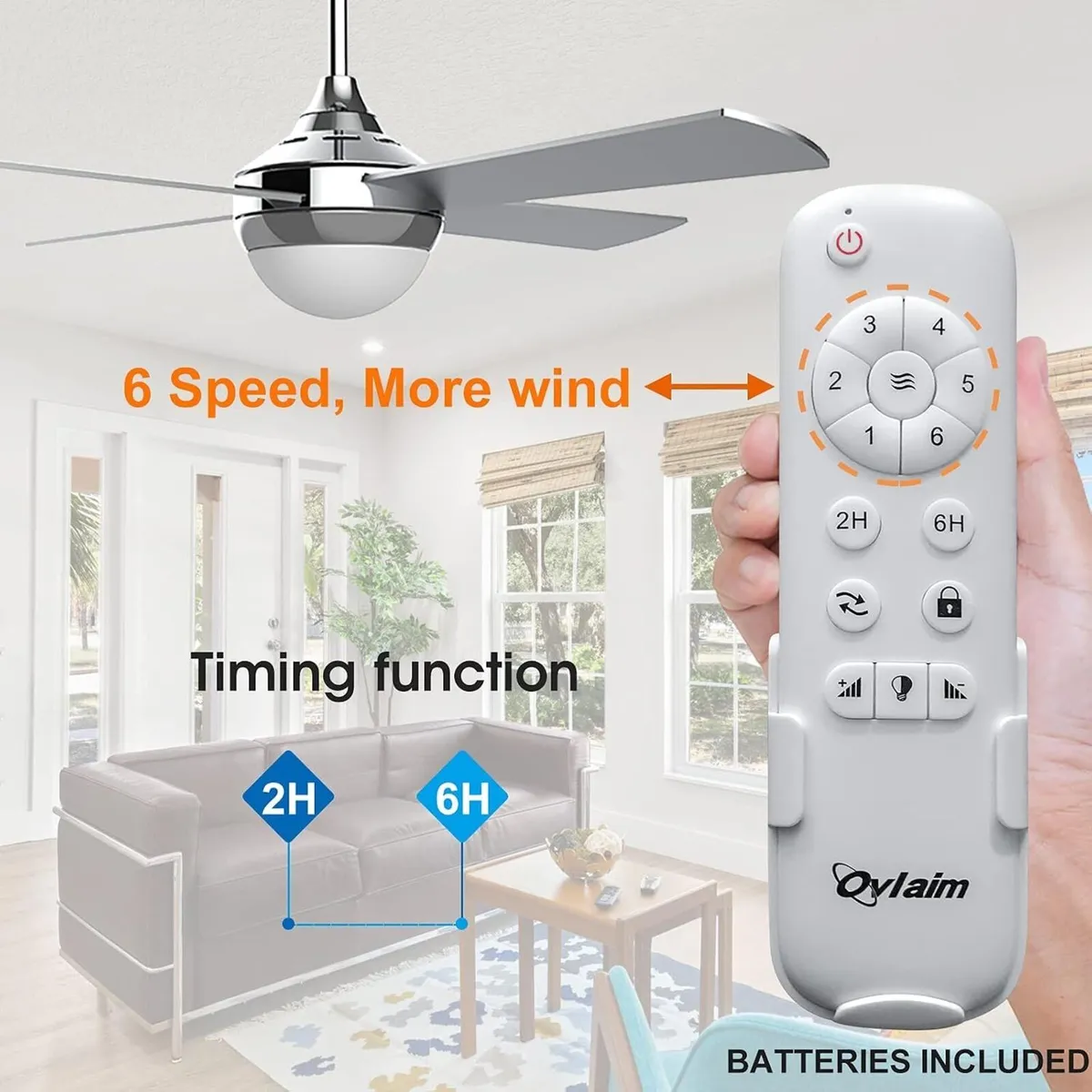 Ceiling Fans with Lights and Remote - Image 4
