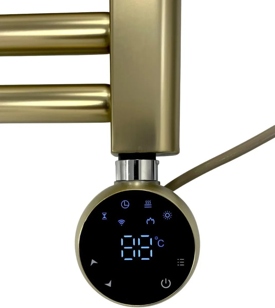 Brass Electric Wifi Towel Rail 400MM - Image 4