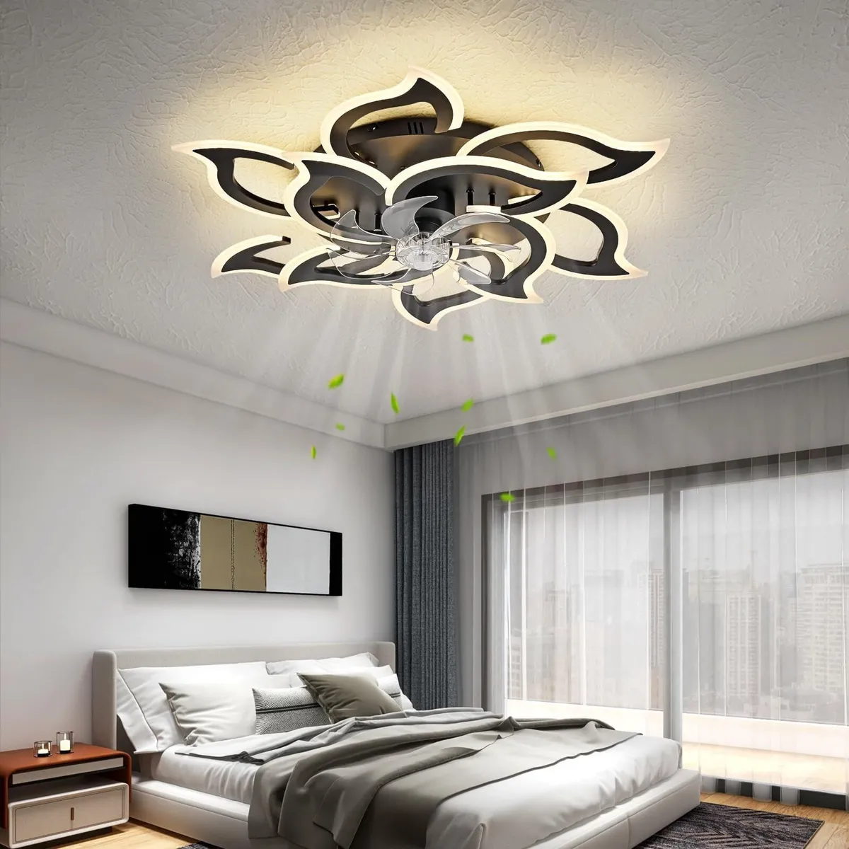 Modern LED Ceiling Fan Light with Remote 6 - Image 2