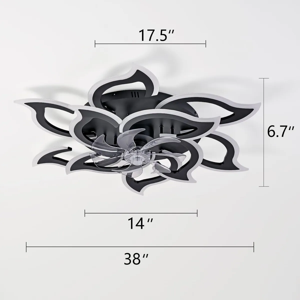 Modern LED Ceiling Fan Light with Remote 6 - Image 4