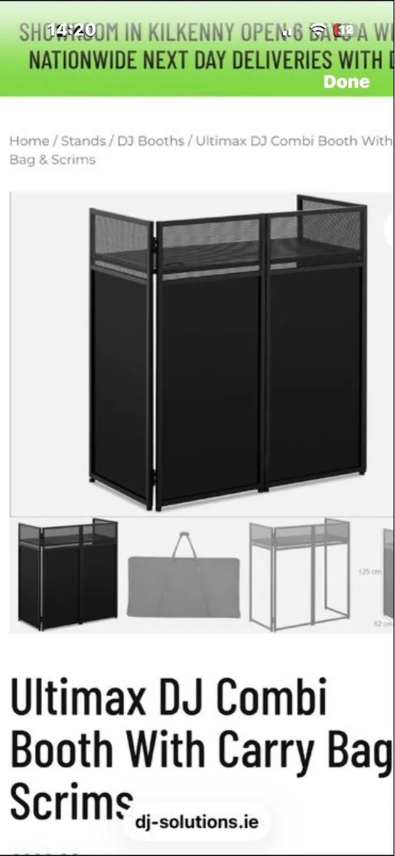 Ultimax pro dj booth with all extras brand new - Image 1