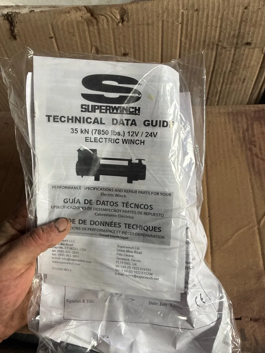 3500kg Superwinch 24v - Image 2