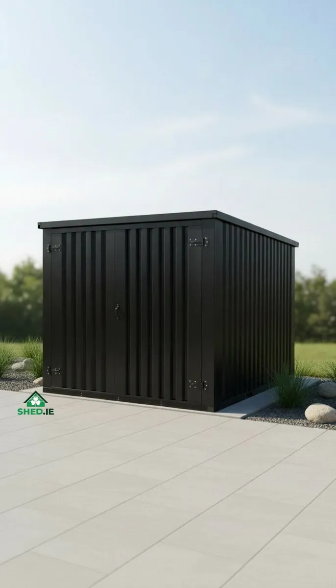 2m × 2m (6.6ft × 6.6ft) CUBE Heavy Duty Steel Shed - Image 1
