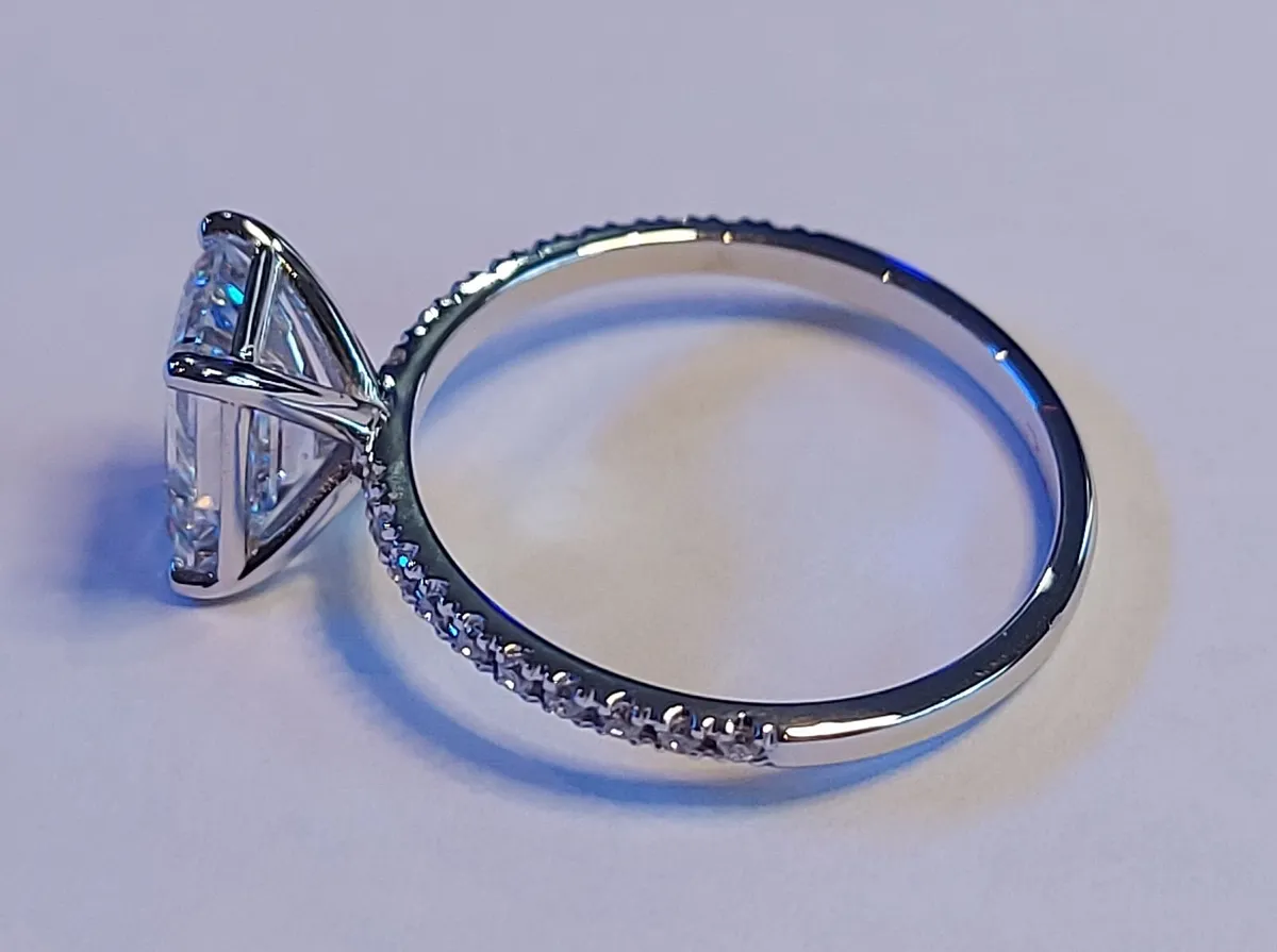 14k Gold ring with 2 ct Lab-Grown Diamond IGI - Image 4