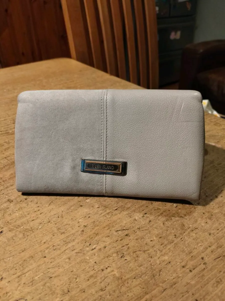 River Island clutch purse featuring a dual-texture - Image 1