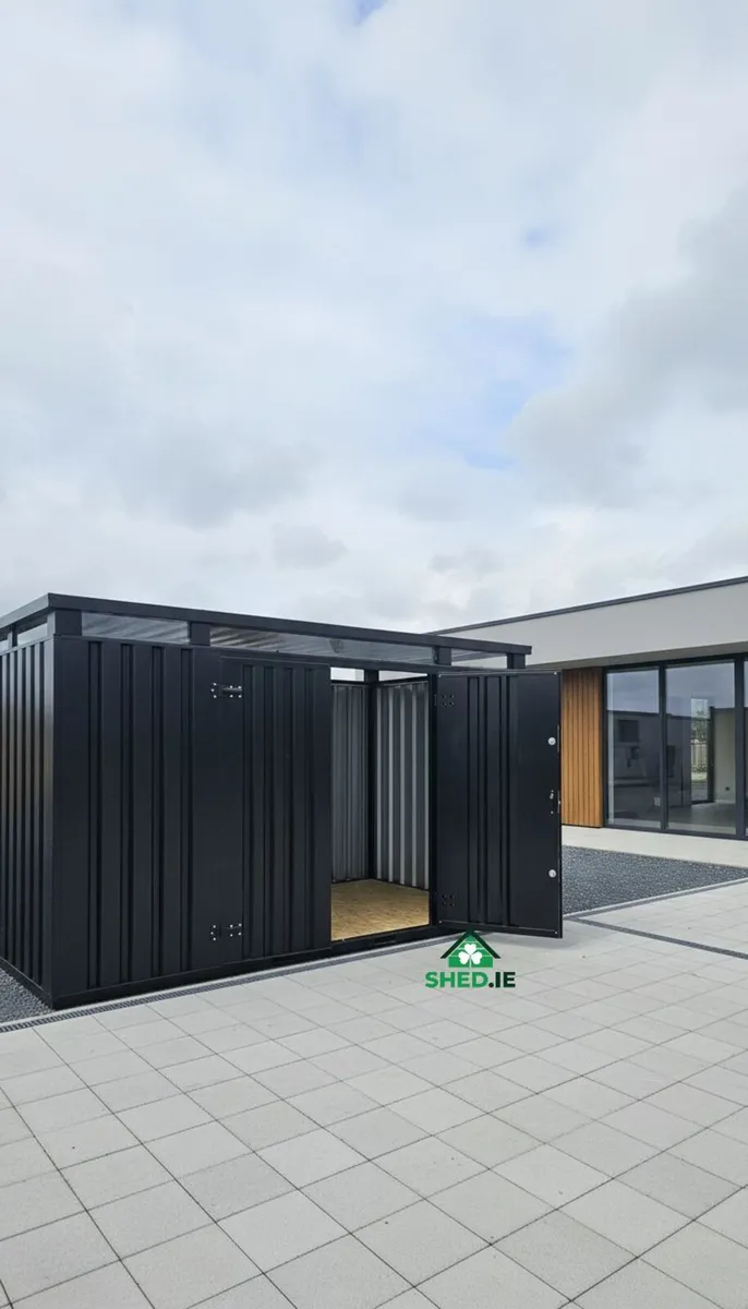 2m×4m (6.6ft × 13.1ft) CUBE Heavy Duty Steel Shed - Image 1