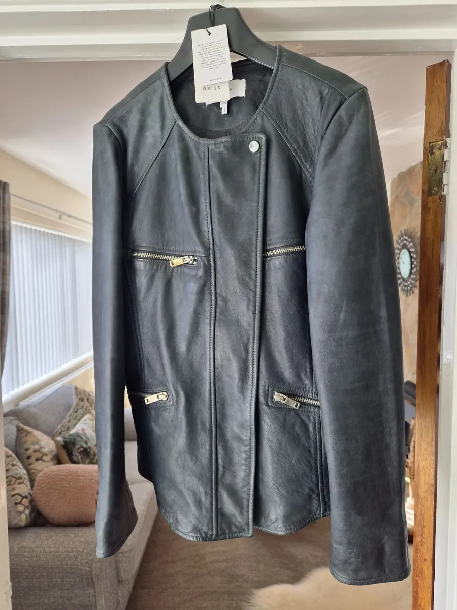 Designer Soft Leather Jackets by REISS - Image 2