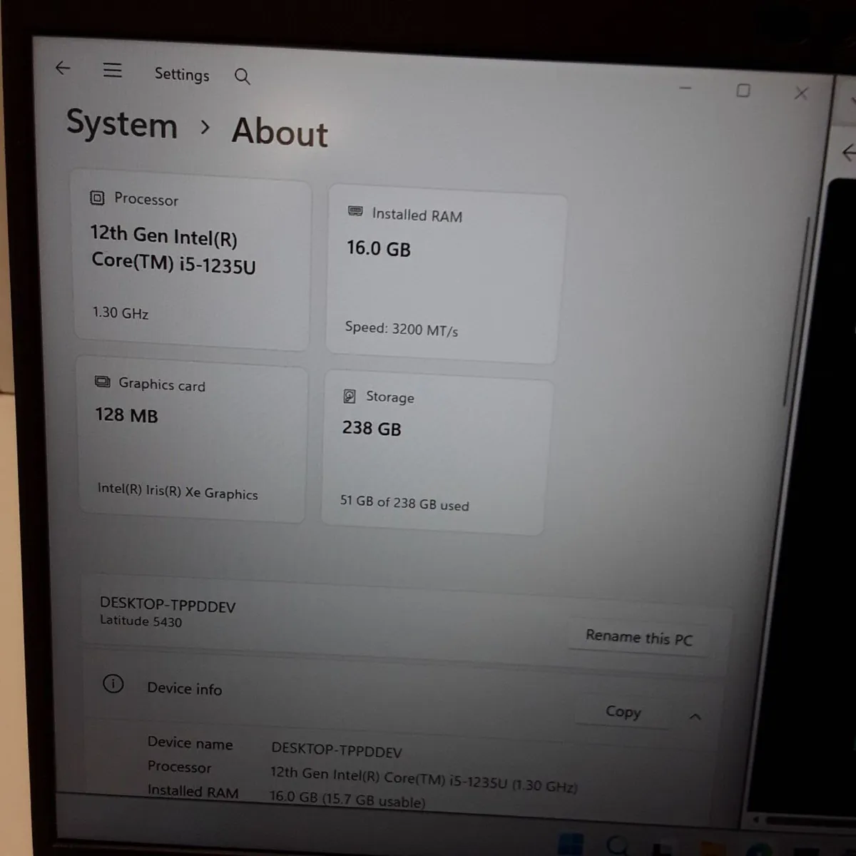 Dell Latitude 5430 | Intel i5-1235U | 16GB RAM | - Image 4