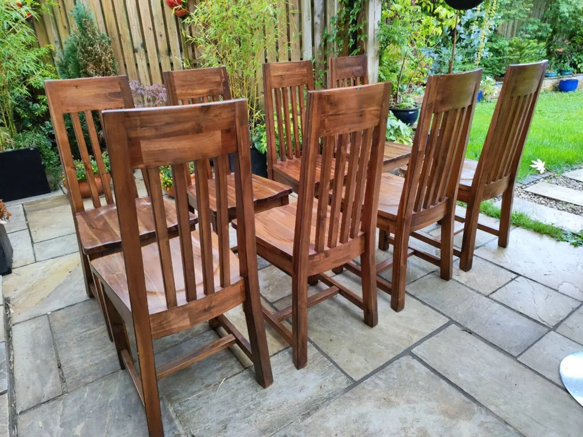 8 kitchen dining chairs - Image 4