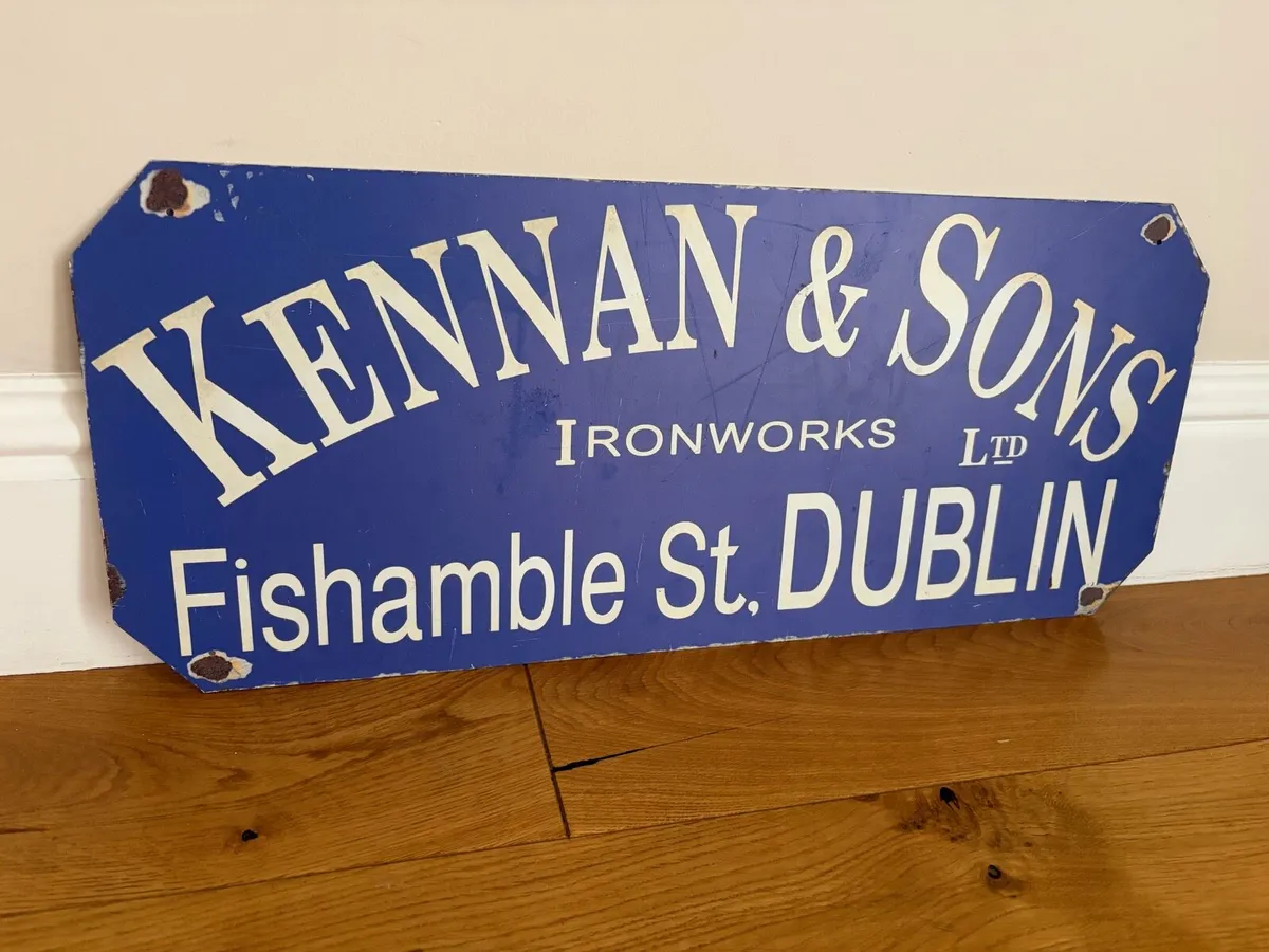 Antique Style Enamel Sign - Image 2