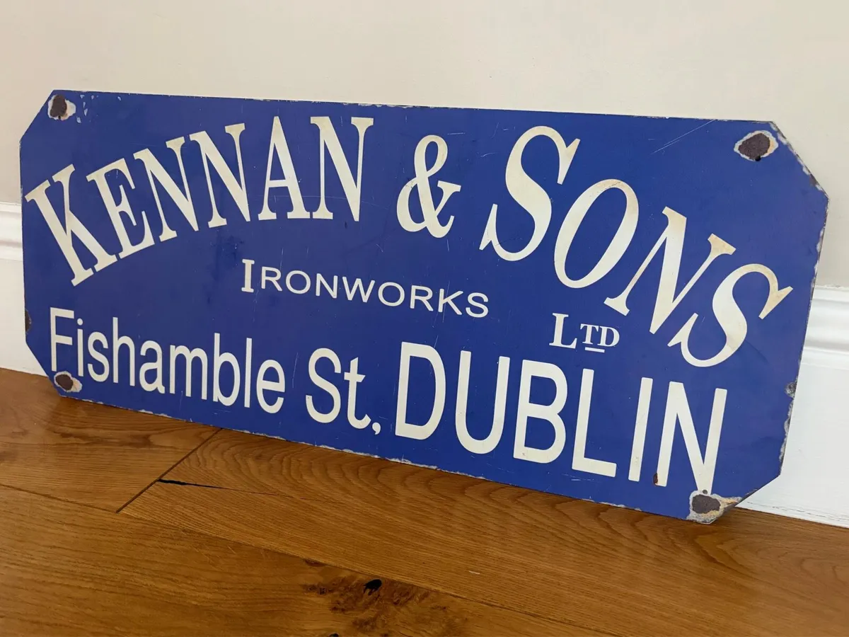 Antique Style Enamel Sign - Image 3