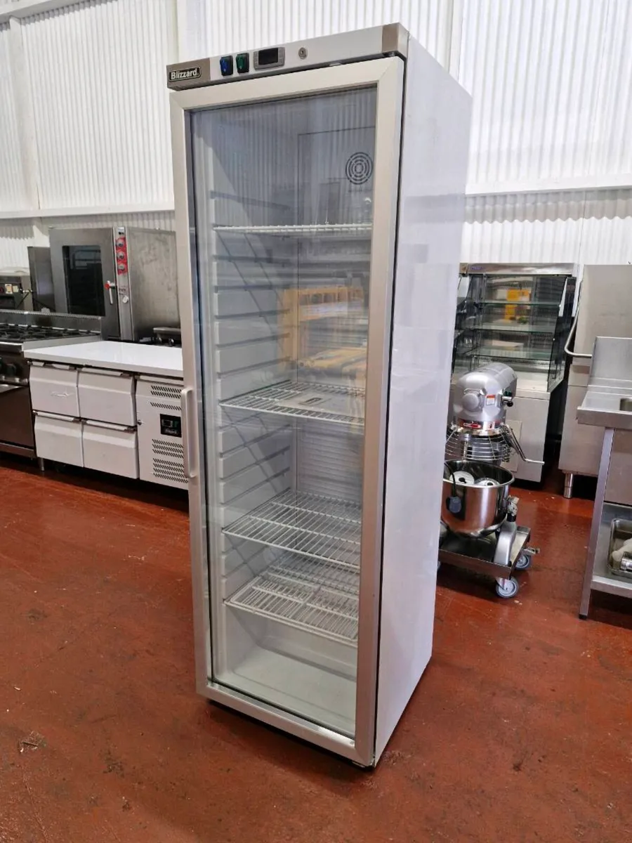 New Blizzard Upright Glass Door Fridge 320L - Image 1