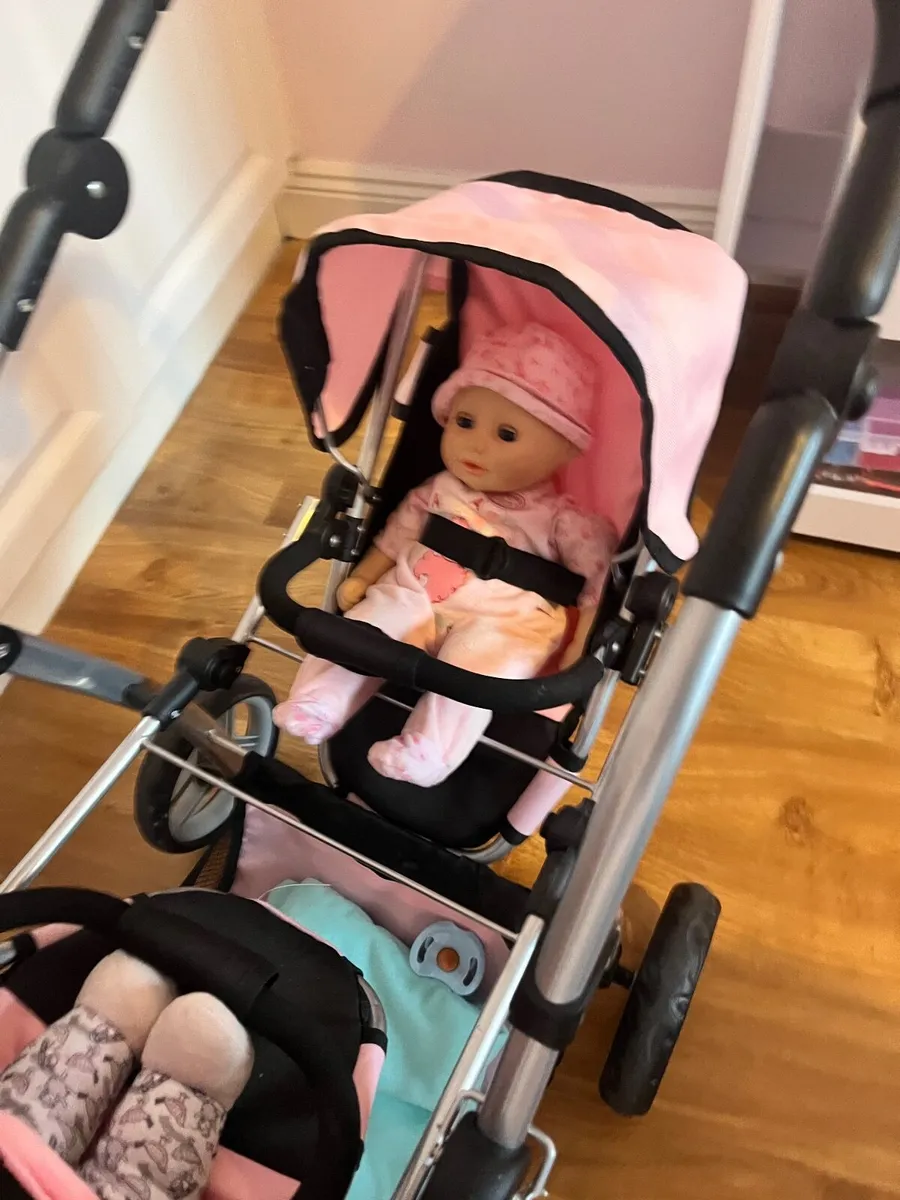Toy twin silver cross buggy - Image 1
