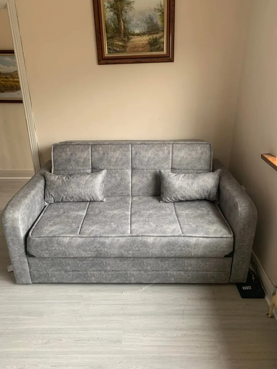 Daphne Dark Grey or Light Grey Pull Out Sofa Bed - Image 3