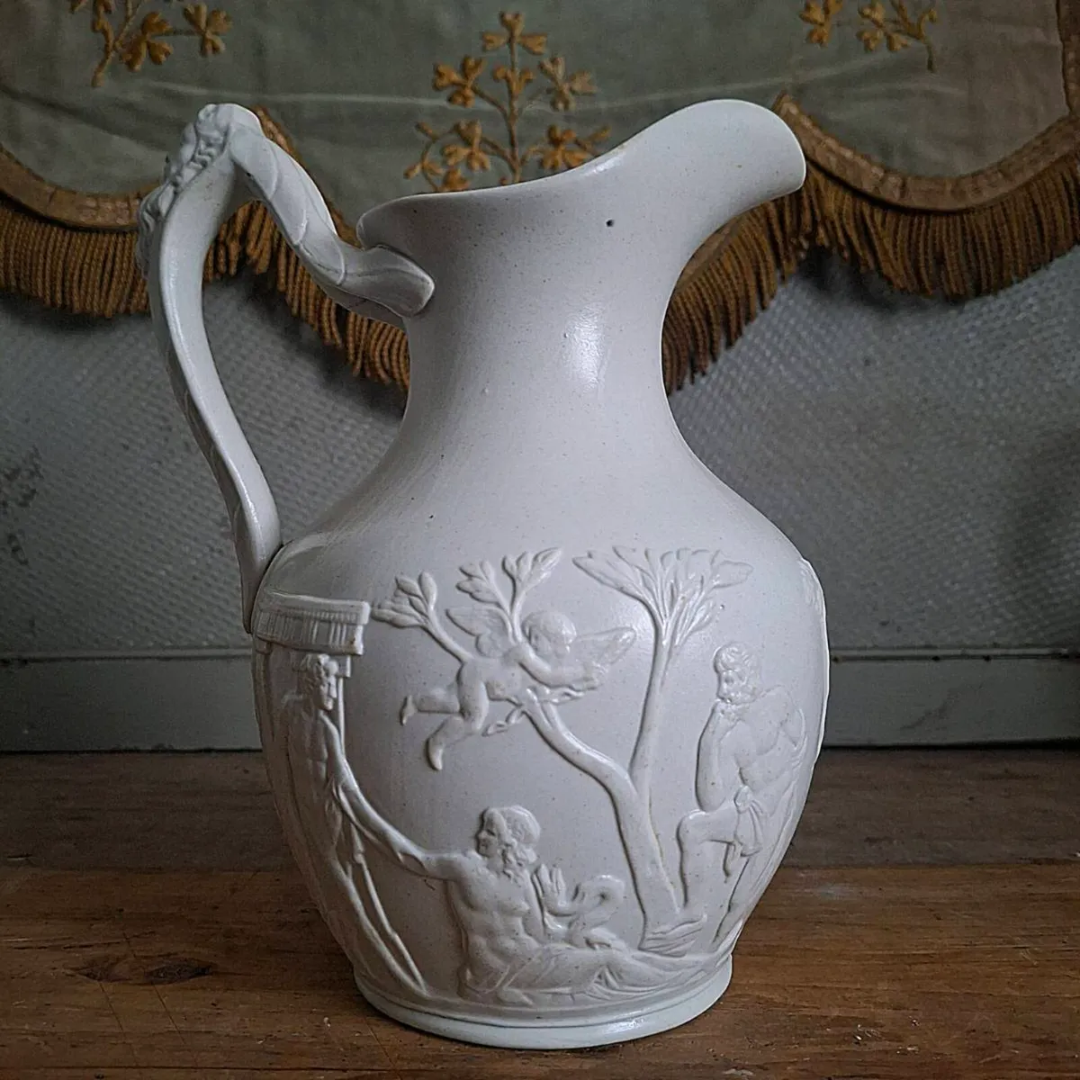 Antique Smear-Glazed Stoneware Portland Jug - Image 3