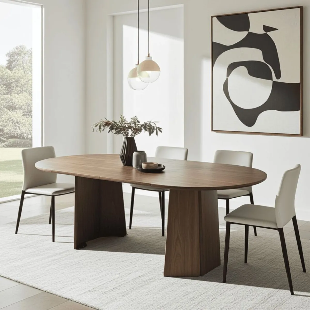 Sterling Extendable Round Dining Table 100 to 180 - Image 3