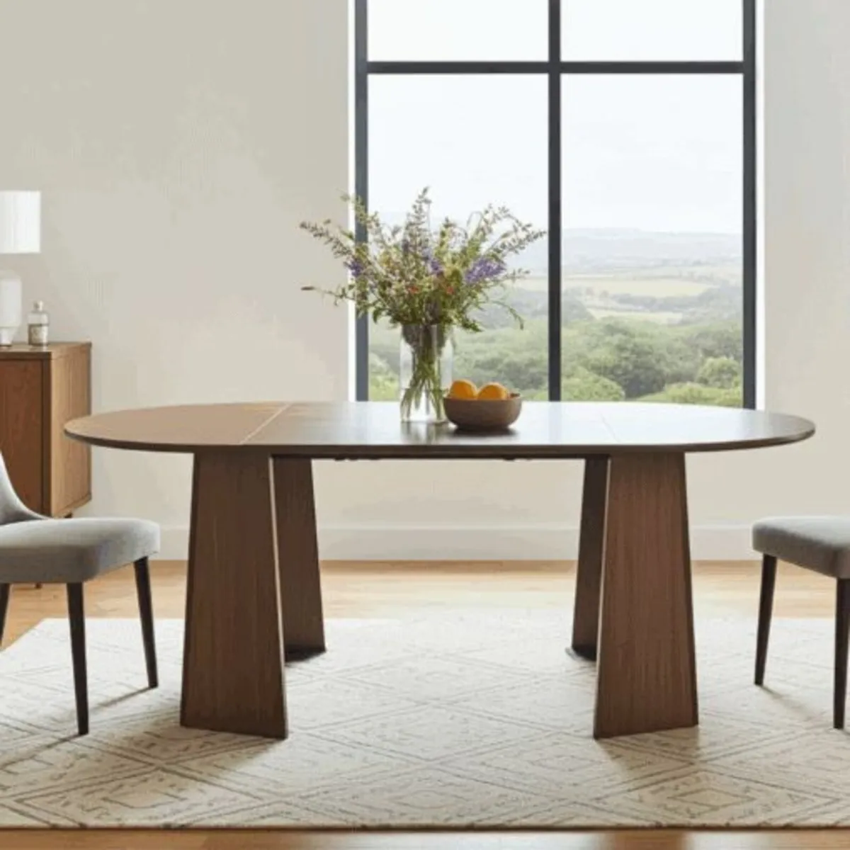 Sterling Extendable Round Dining Table 100 to 180 - Image 4