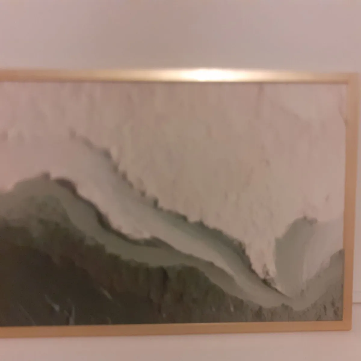 CON TELAIO e CORNICE ORO...Ocean Wave Greenn - Image 4