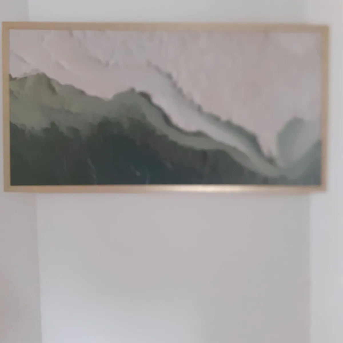 CON TELAIO e CORNICE ORO...Ocean Wave Greenn - Image 2