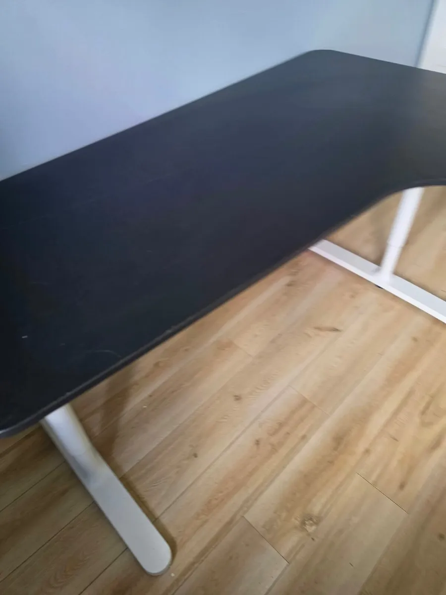 IKEA BEKANT Corner Desk 160x110 - White/Black