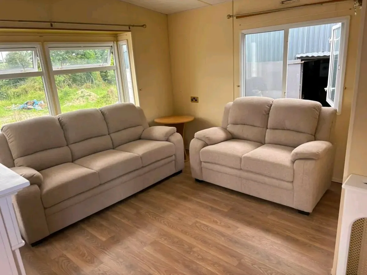 3+2 Tara Beige Fabric Sofa Set - Image 4