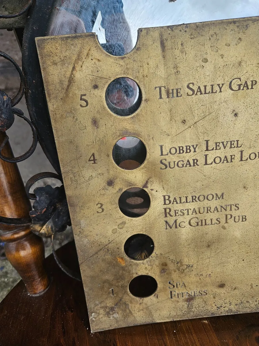 Vintage Brass Lift Elevator Plate - Image 4