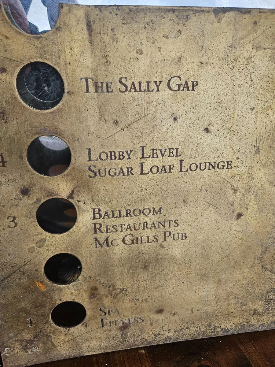 Vintage Brass Lift Elevator Plate - Image 2