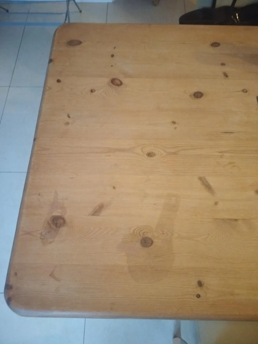 Solid Pine Dining Table + 4 Free Chairs – €225 - Image 3